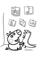 Peppa Pig kleurplaat 32